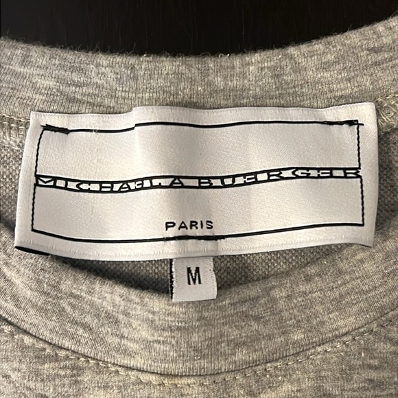 Michaela Buerger I love Paris perfume bottle sweatshirt with crochet detail, M - Picture 3 of 16